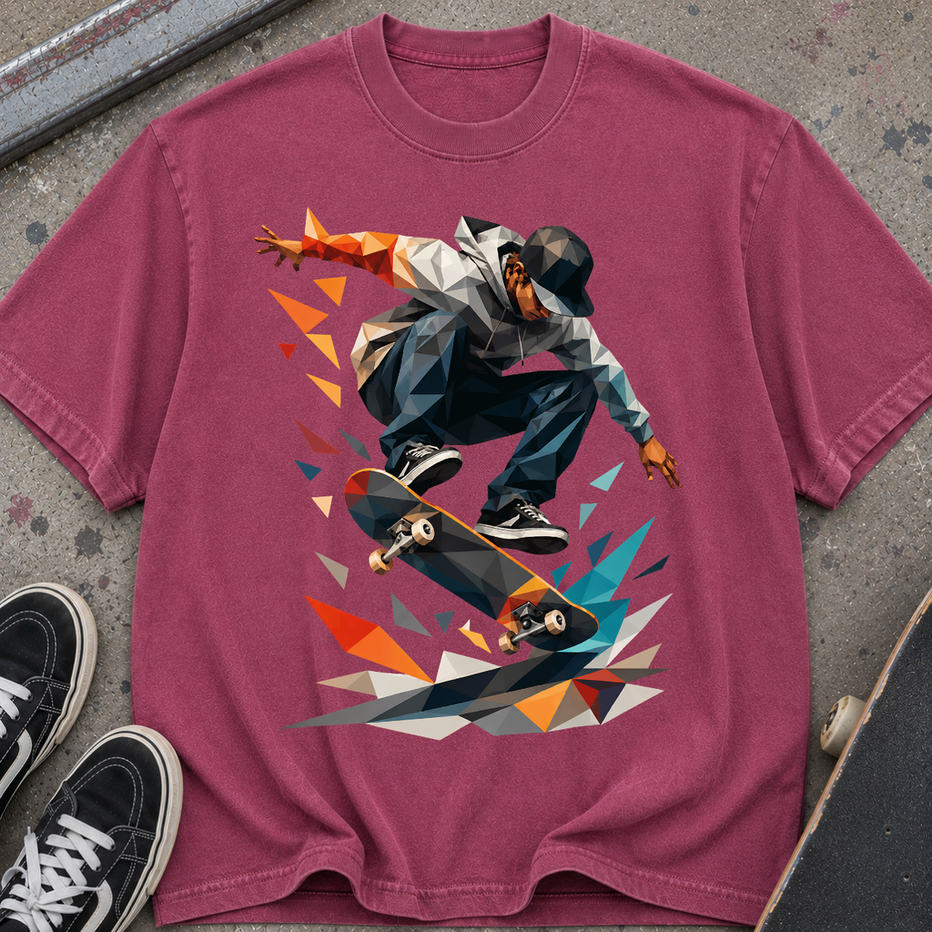Skateboarder Graphic T‑Shirt