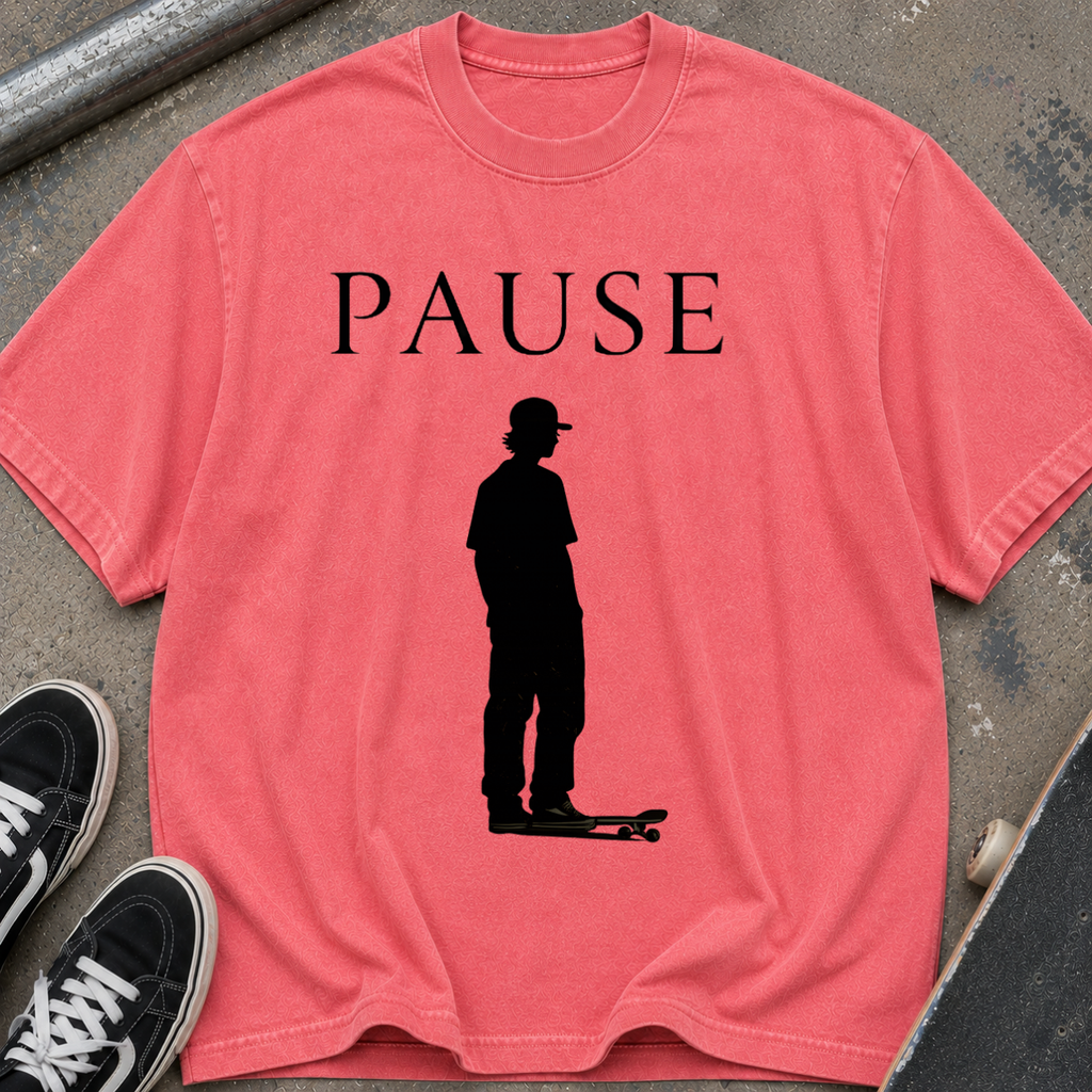 Pause Skateboard Silhouette T‑Shirt