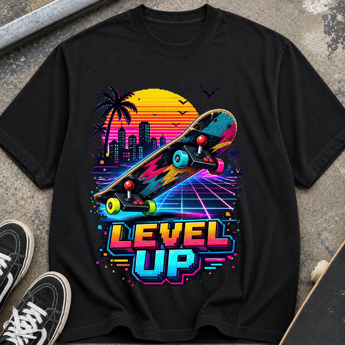 Level Up Skateboard T-Shirt