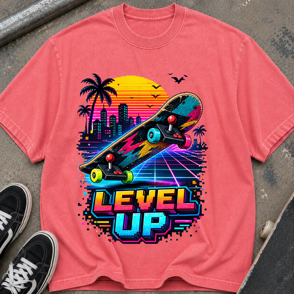 Level Up Skateboard T-Shirt