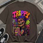 Trippy Neon Skull T-Shirt