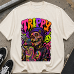 Trippy Neon Skull T-Shirt