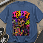Trippy Neon Skull T-Shirt