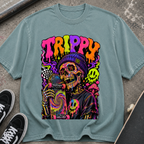 Trippy Neon Skull T-Shirt