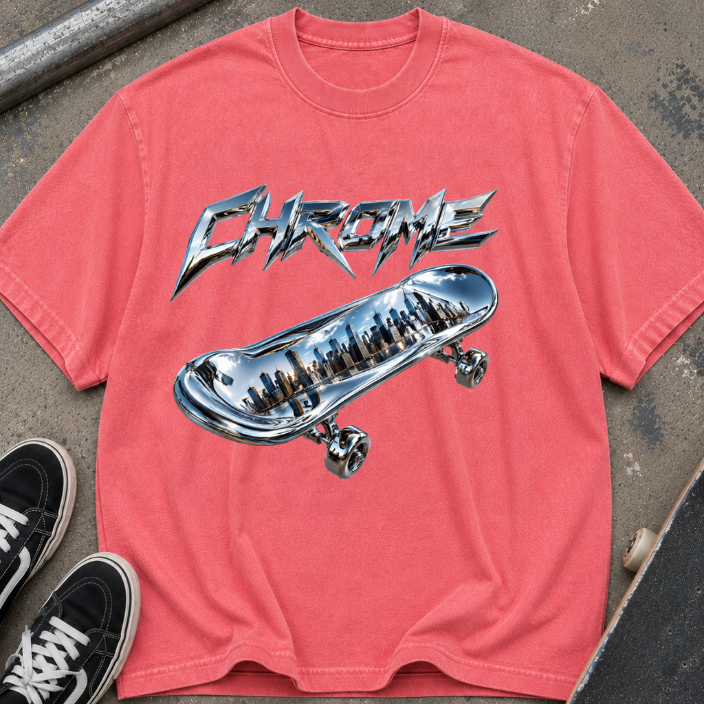 Chrome Skateboard Graphic T‑Shirt