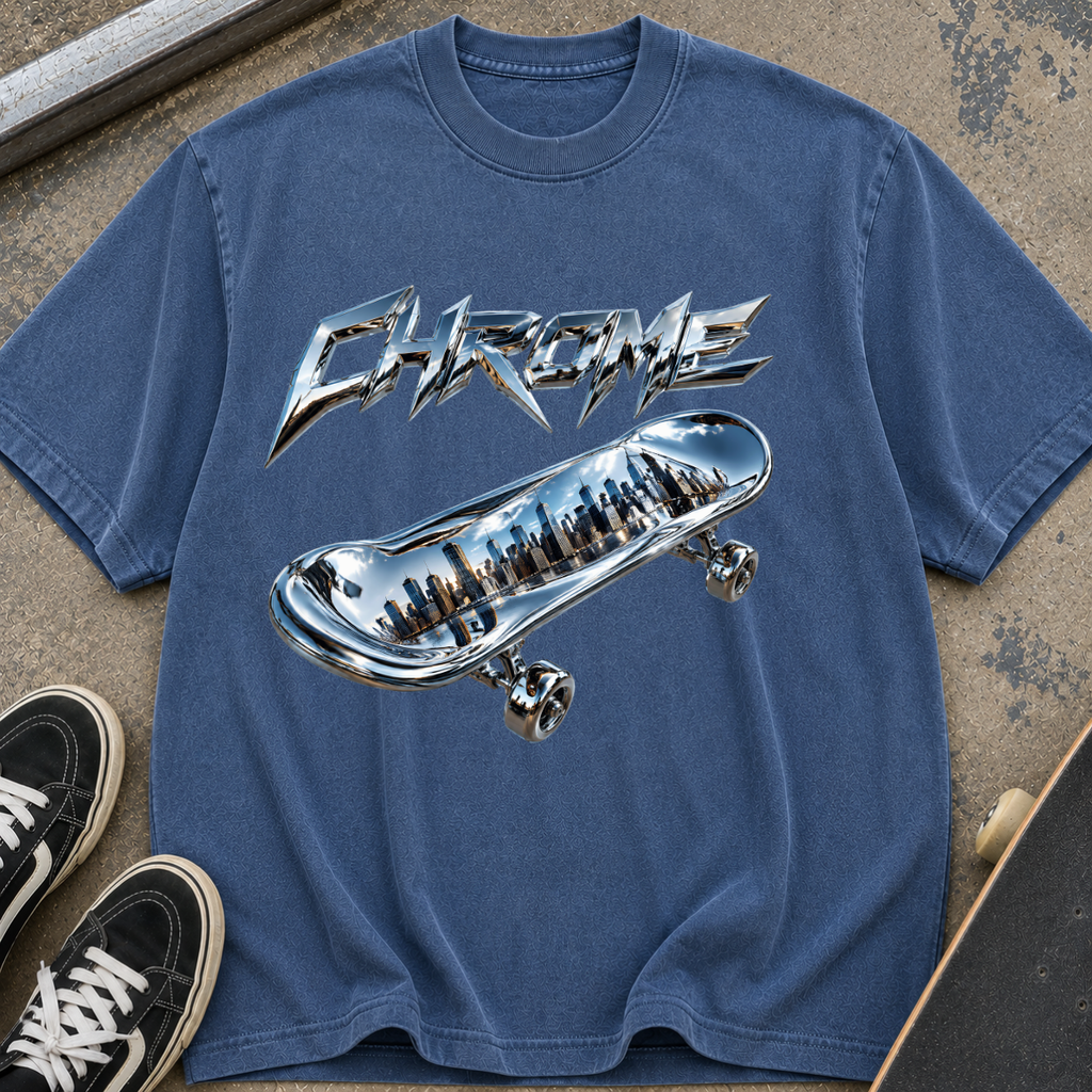 Chrome Skateboard Graphic T‑Shirt