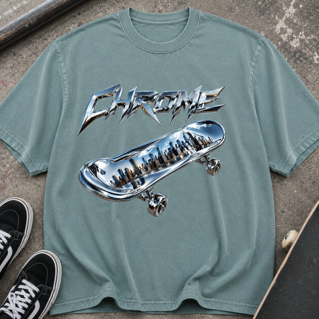 Chrome Skateboard Graphic T‑Shirt