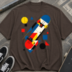 Abstract Skateboard Graphic T-Shirt