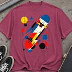 Abstract Skateboard Graphic T-Shirt
