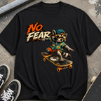 No Fear Skateboard Raccoon T-Shirt