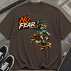 No Fear Skateboard Raccoon T-Shirt