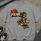 No Fear Skateboard Raccoon T-Shirt
