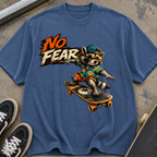 No Fear Skateboard Raccoon T-Shirt
