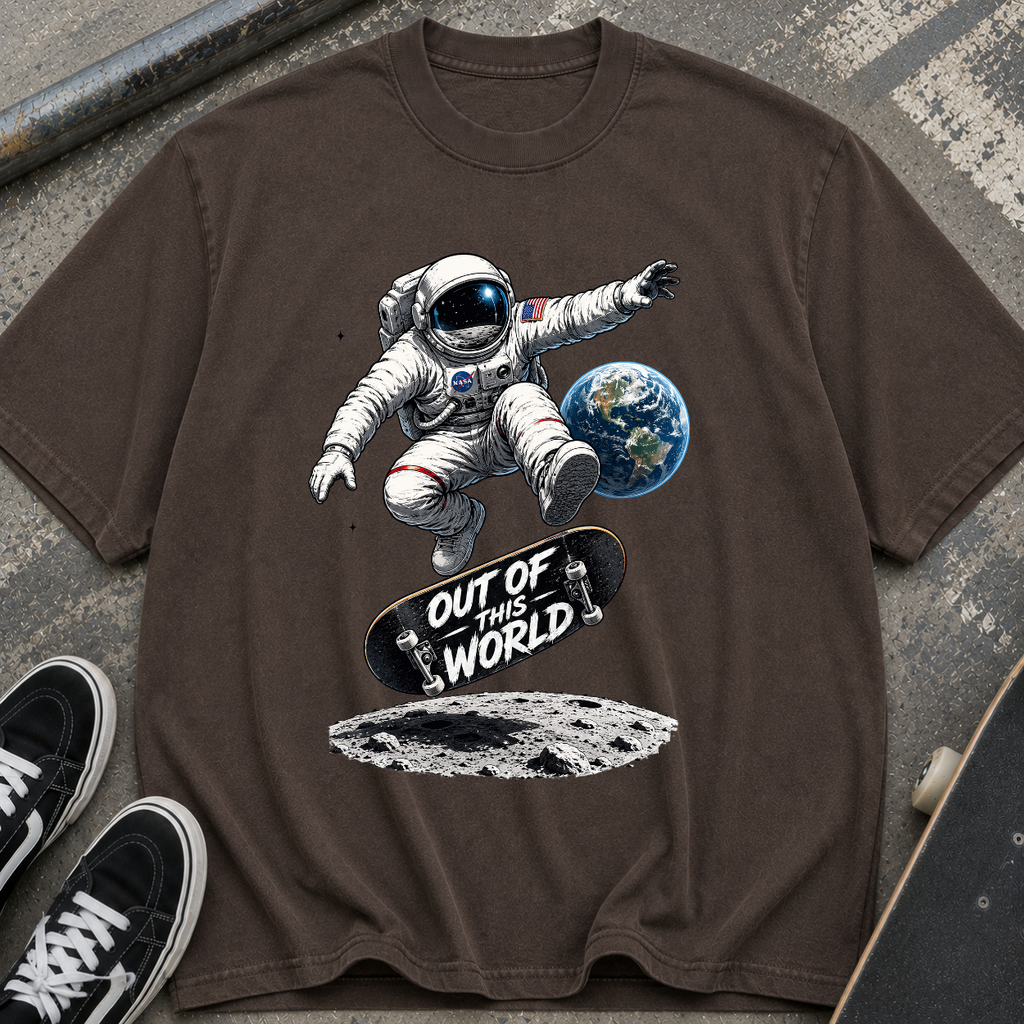 Astronaut Skateboard T-Shirt