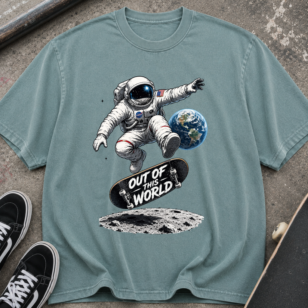 Astronaut Skateboard T-Shirt