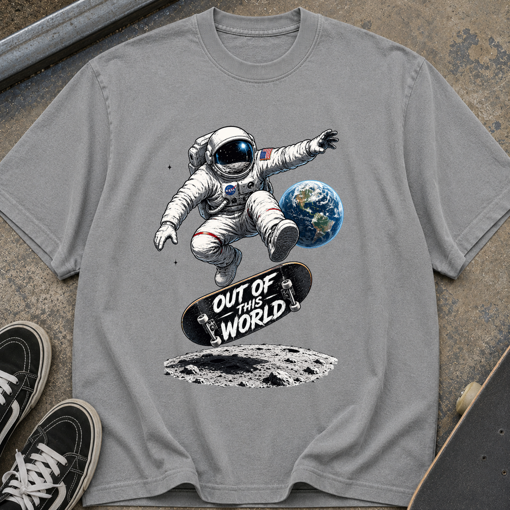 Astronaut Skateboard T-Shirt