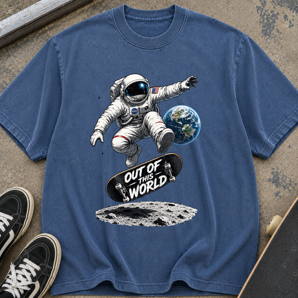 Astronaut Skateboard T-Shirt
