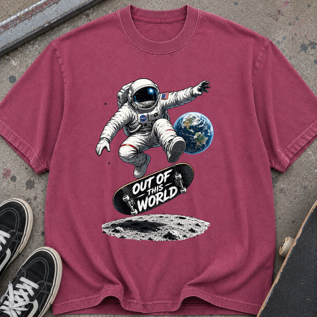 Astronaut Skateboard T-Shirt