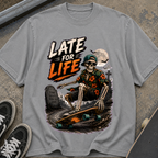 Late For Life Skeleton Surf T-Shirt