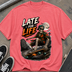 Late For Life Skeleton Surf T-Shirt