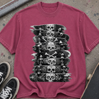Skateboard Skull Stack T-Shirt