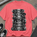 Skateboard Skull Stack T-Shirt