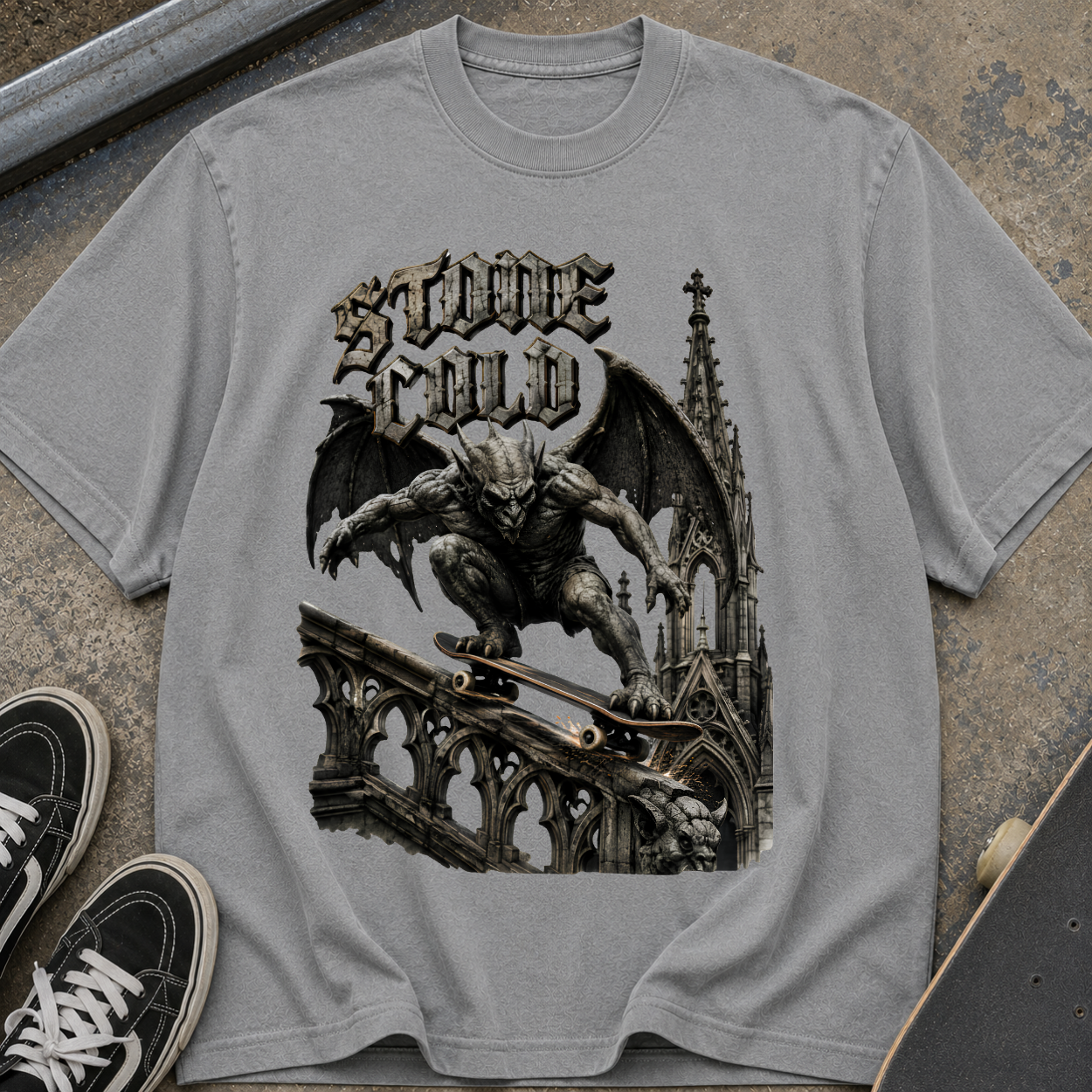 Stone Cold Gothic Gargoyle T-Shirt