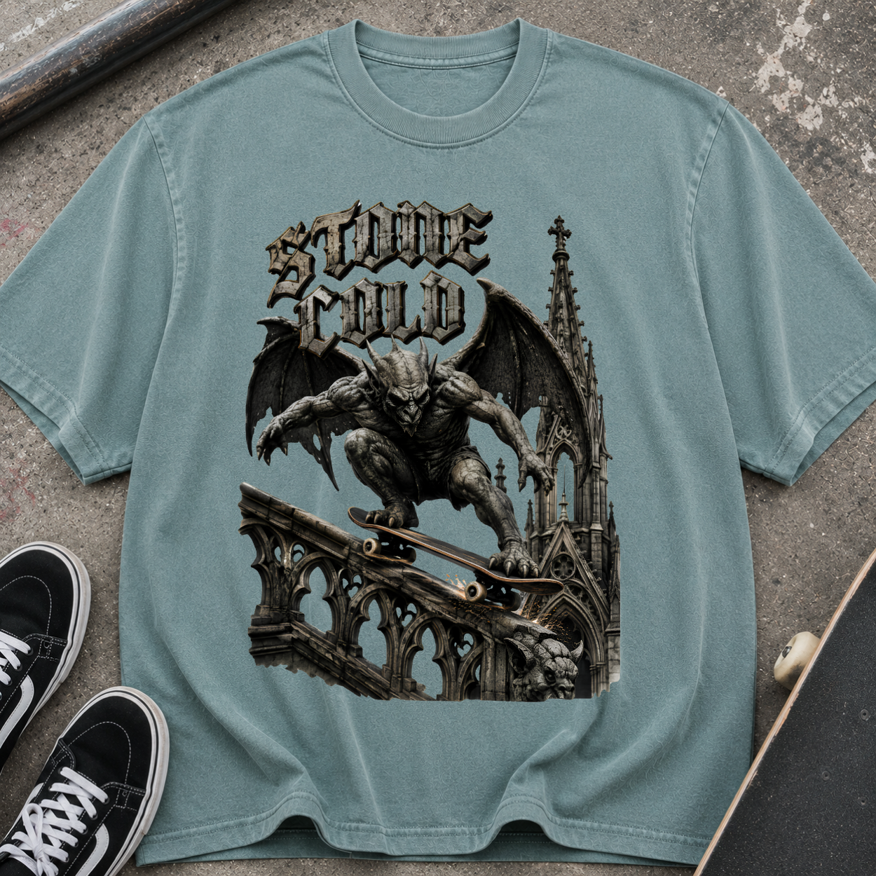 Stone Cold Gothic Gargoyle T-Shirt