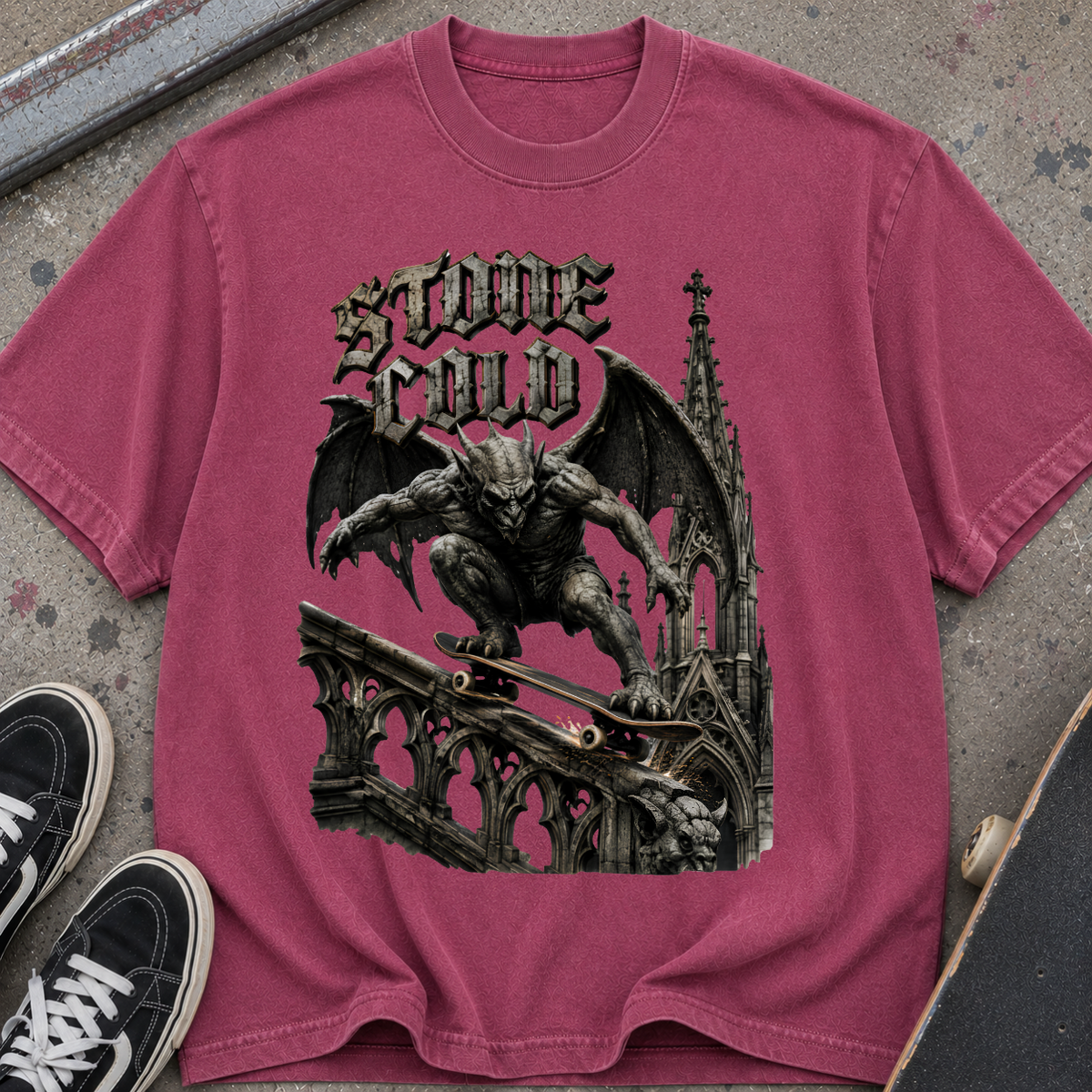 Stone Cold Gothic Gargoyle T-Shirt