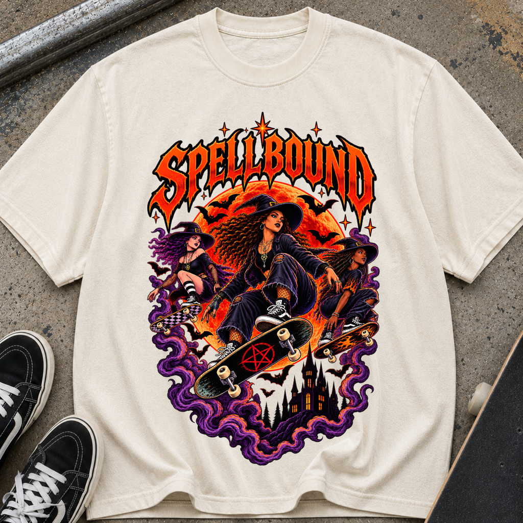 Spellbound Skate Witch T‑Shirt
