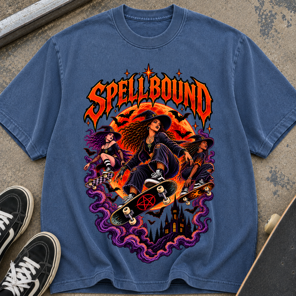 Spellbound Skate Witch T‑Shirt