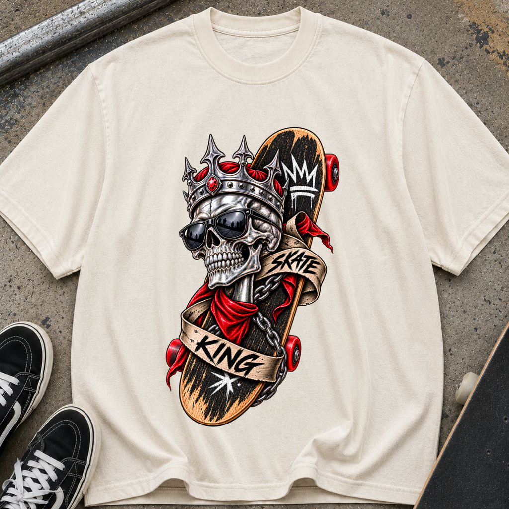 Skull King Skateboard T-Shirt