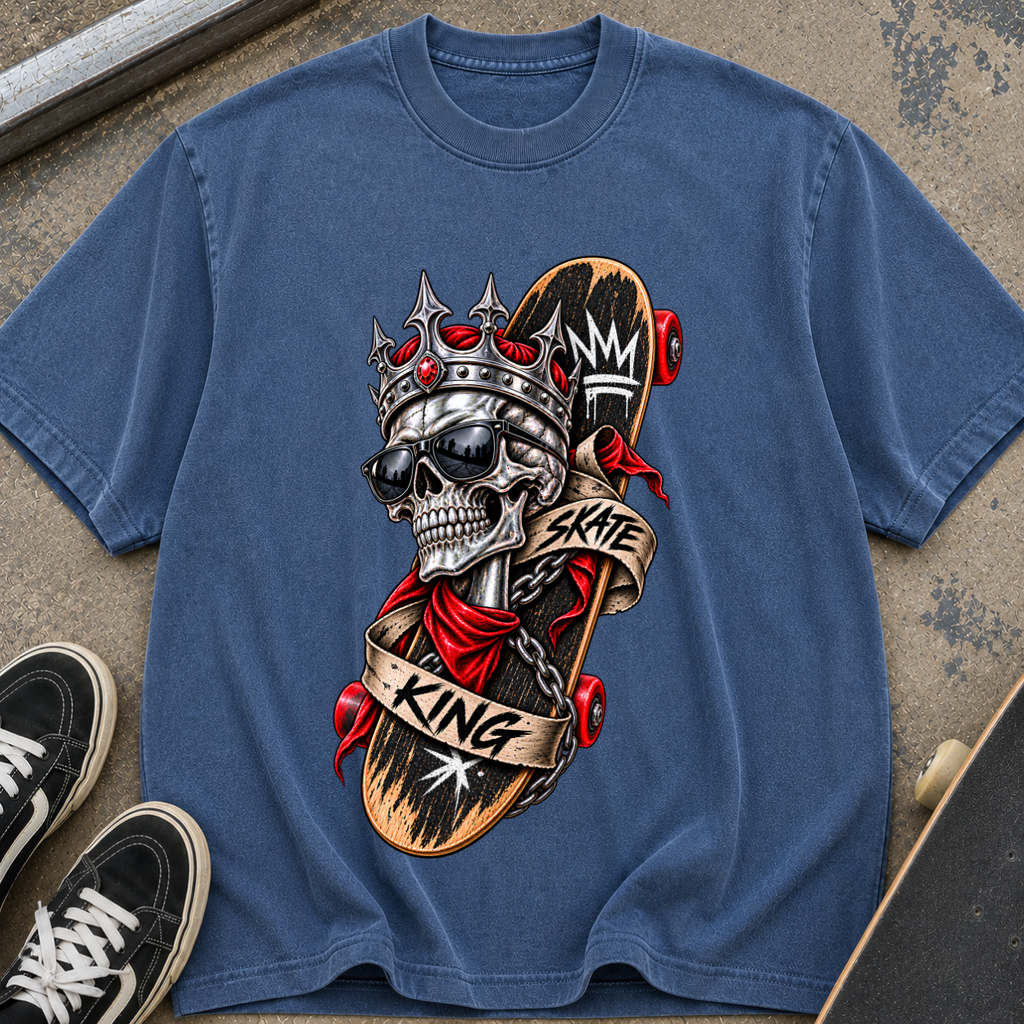 Skull King Skateboard T-Shirt