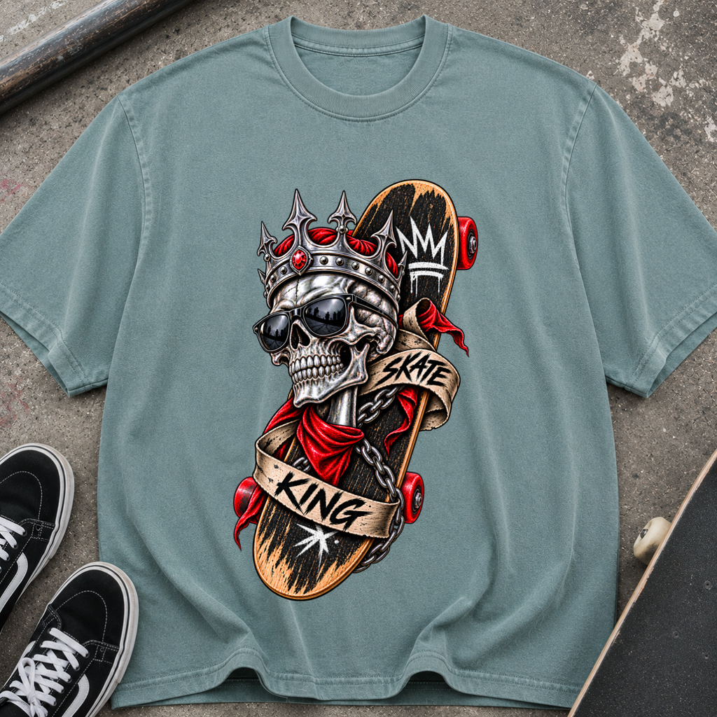Skull King Skateboard T-Shirt