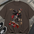 Skater Skeleton Skateboard T-Shirt