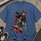 Skater Skeleton Skateboard T-Shirt