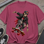 Skater Skeleton Skateboard T-Shirt
