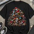 Skateboard Skull Pile T‑Shirt