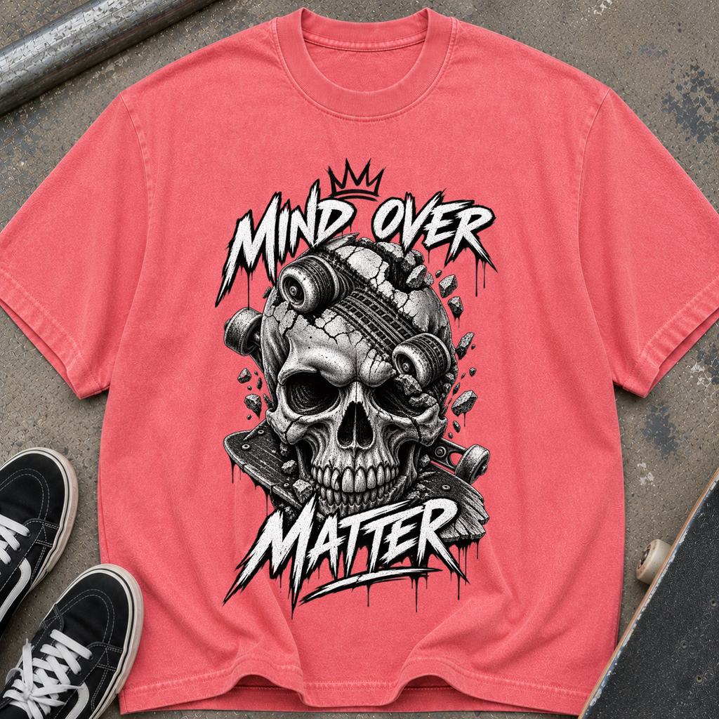 Mind Over Matter Skull Graphic T‑Shirt