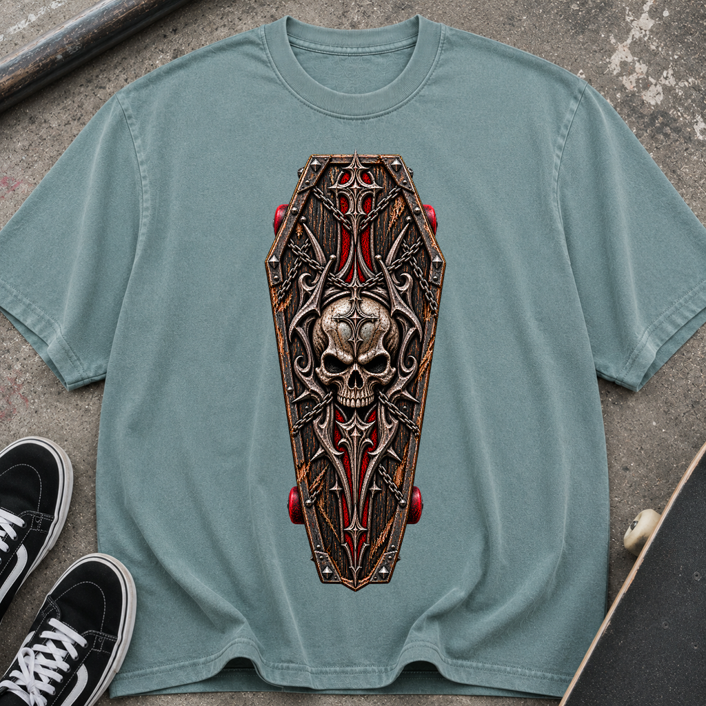 Gothic Coffin Skull T-Shirt