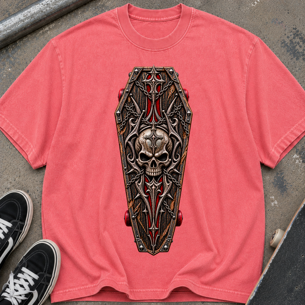 Gothic Coffin Skull T-Shirt