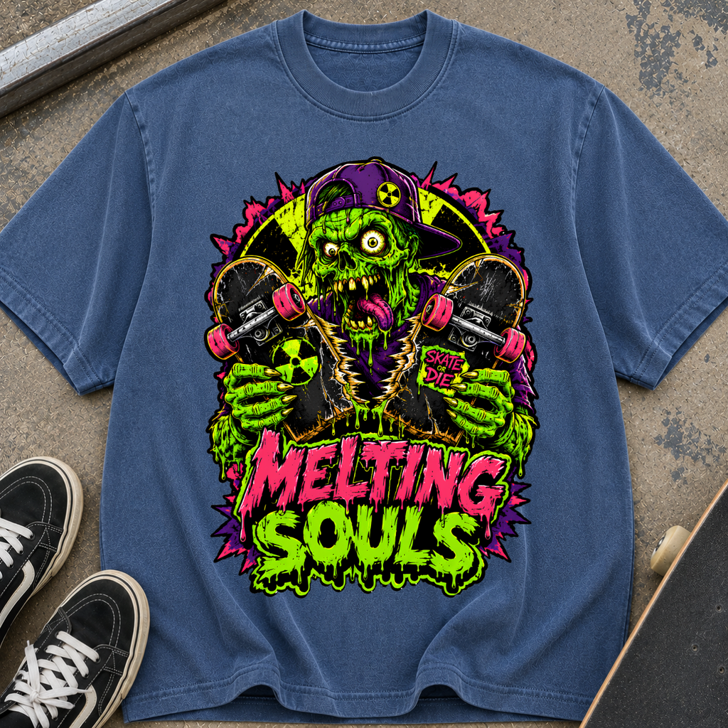 Melting Souls Horror Graphic T-Shirt
