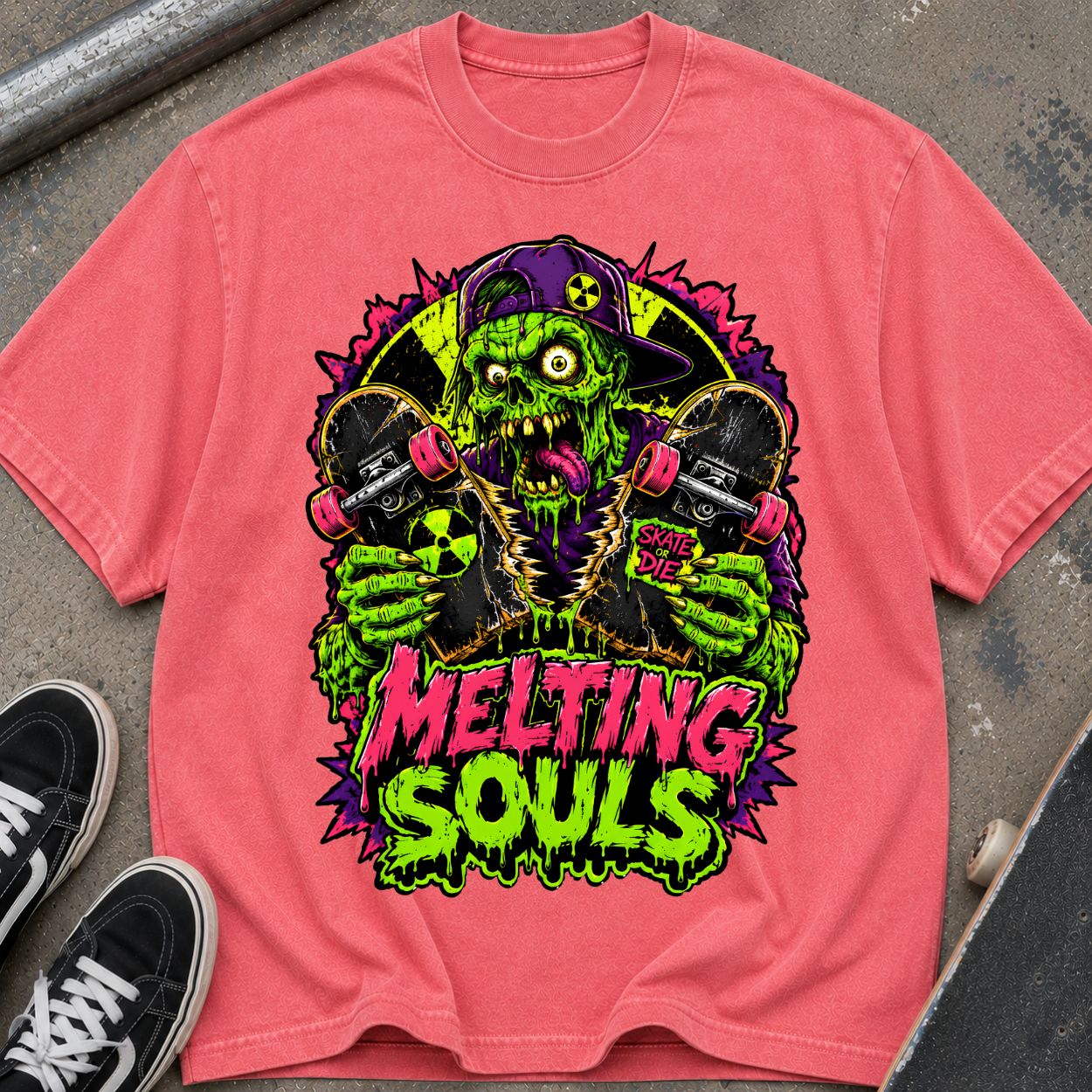 Melting Souls Horror Graphic T-Shirt