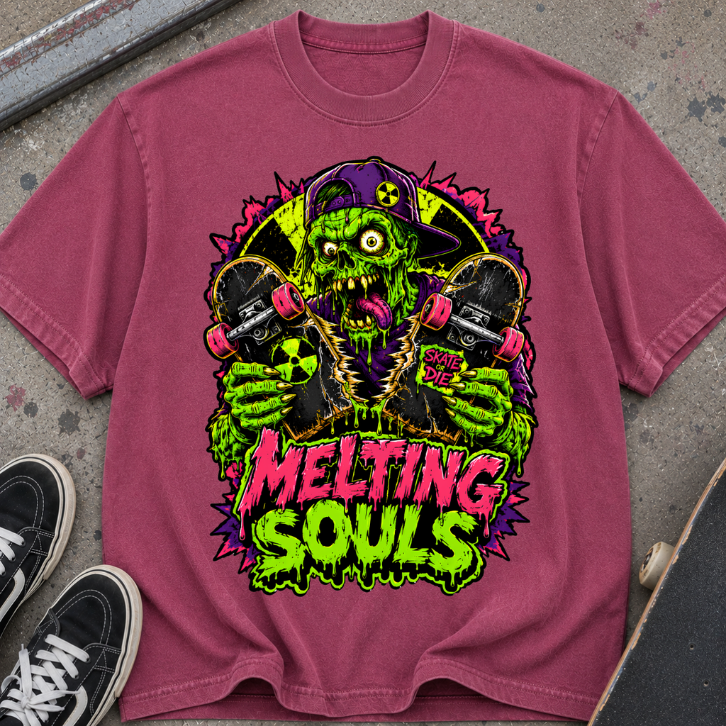 Melting Souls Horror Graphic T-Shirt