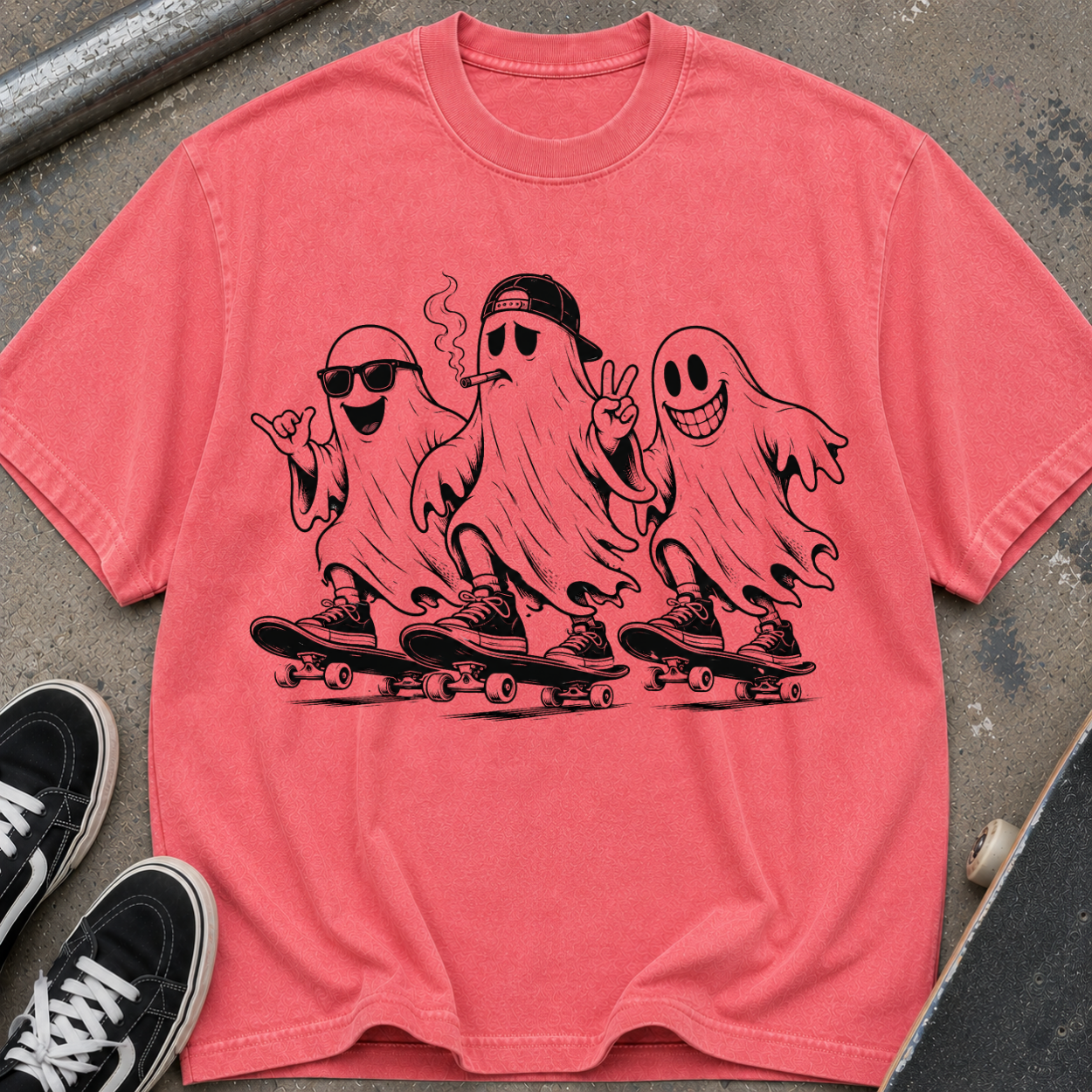 Skateboarding Ghosts T-Shirt