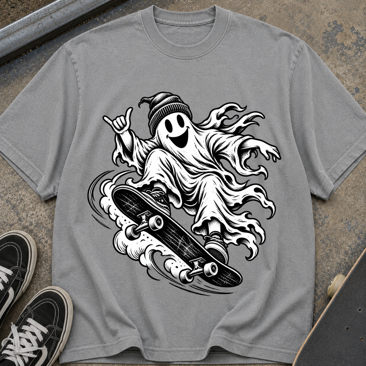 Skateboarding Ghost T-Shirt