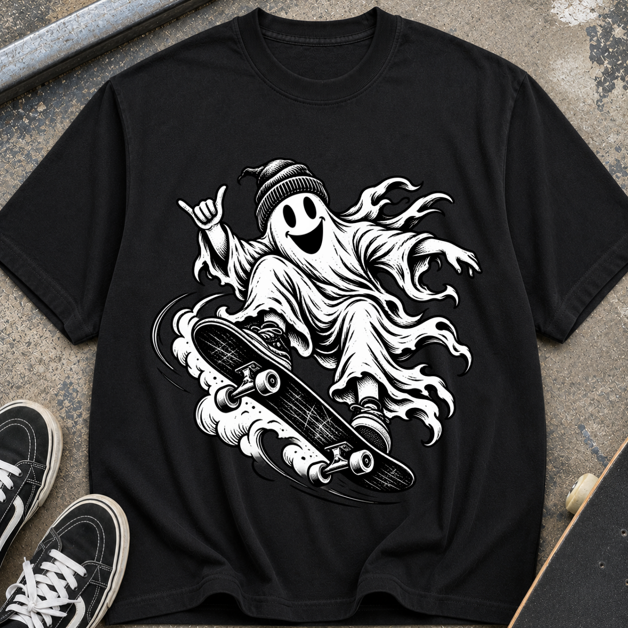 Skateboarding Ghost T-Shirt