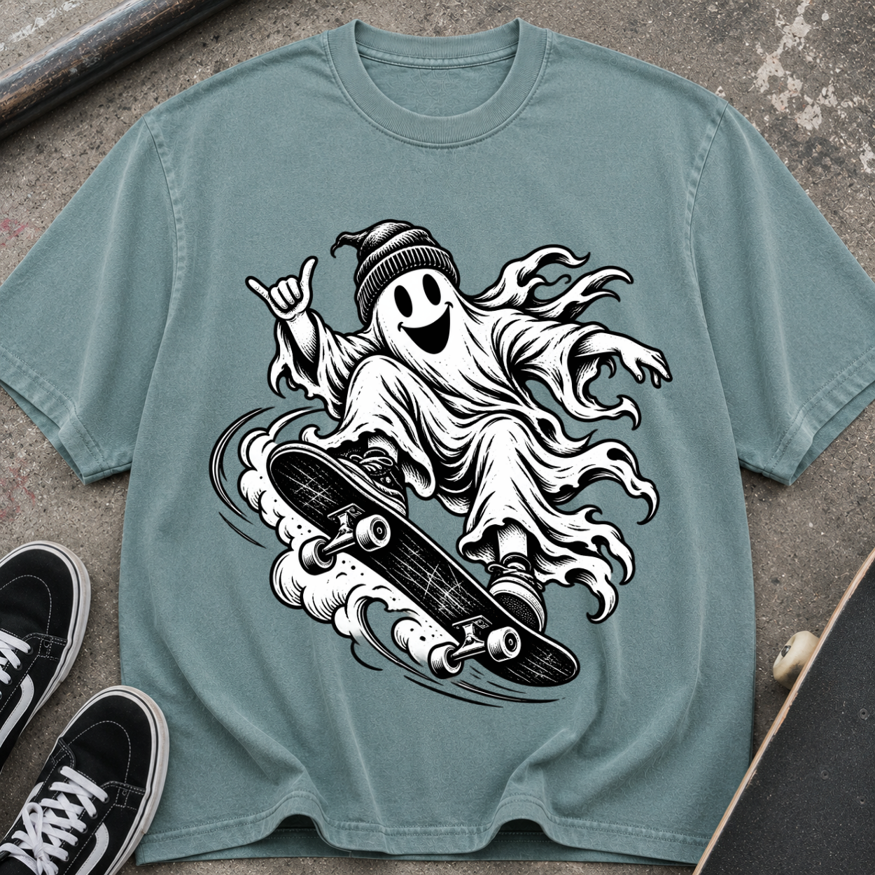 Skateboarding Ghost T-Shirt