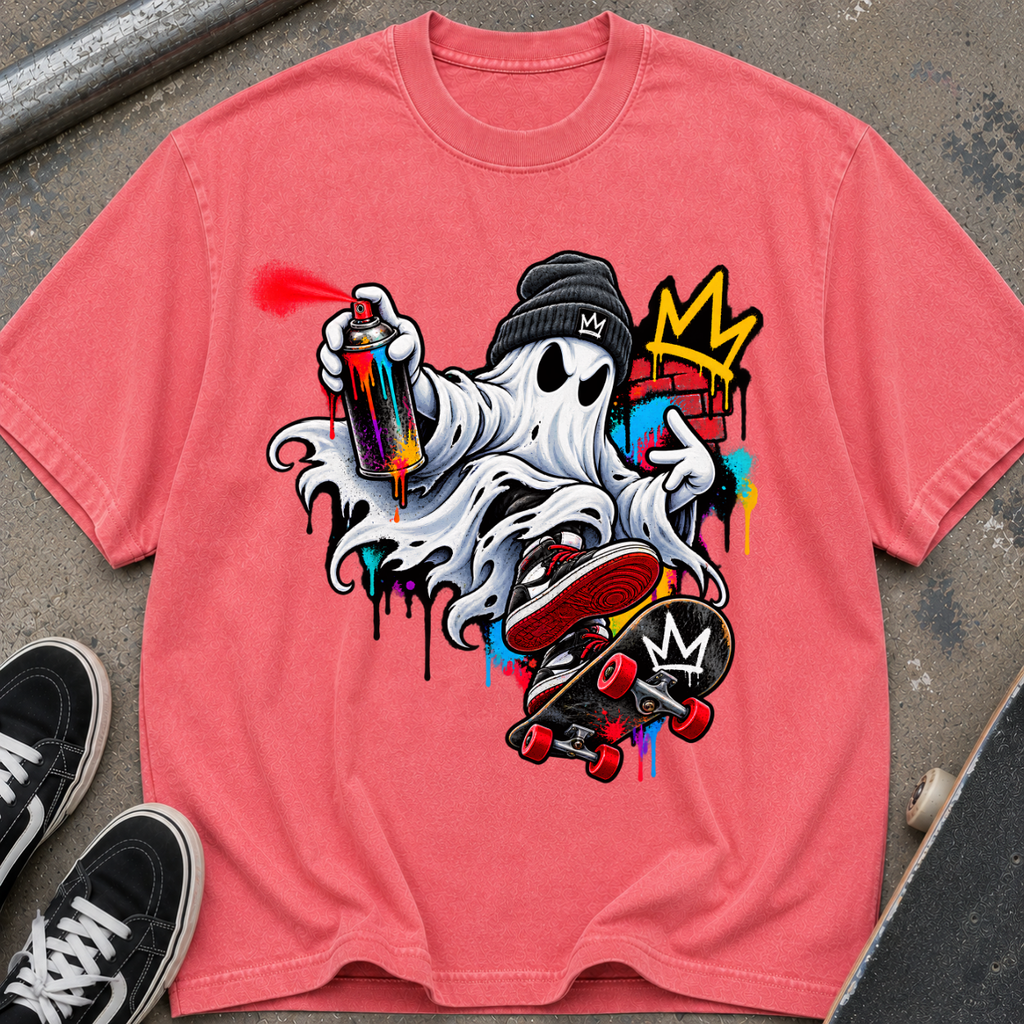Street Art Ghost Skate T-Shirt