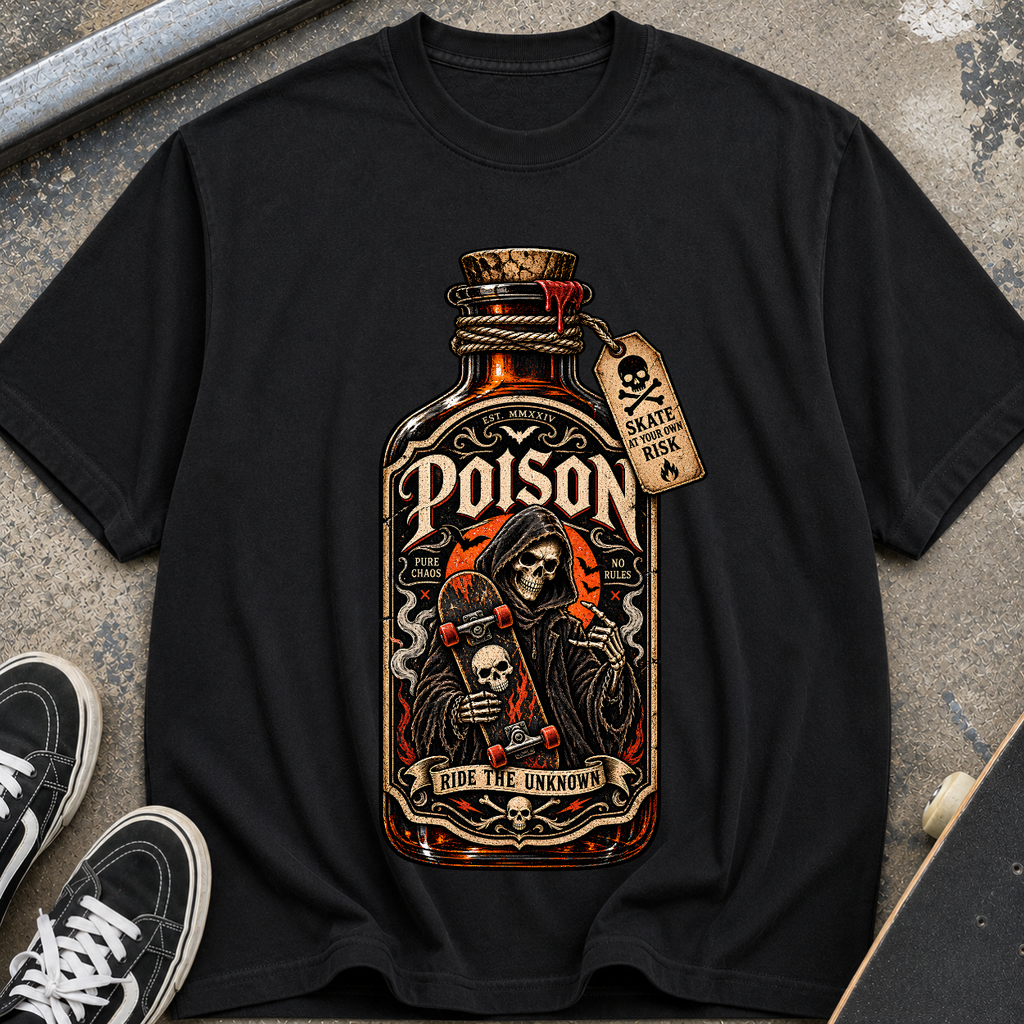 Poison Bottle Graphic T‑Shirt